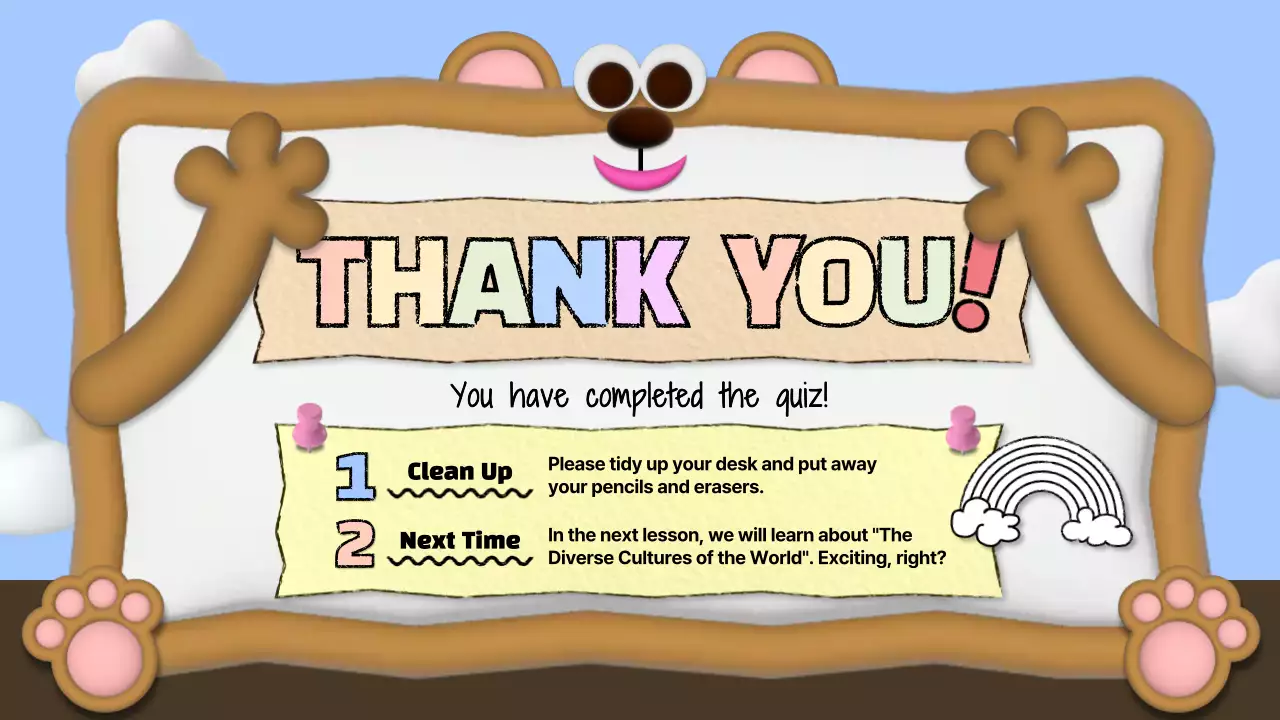 Colorful Playful Quiz Announcement Presentation