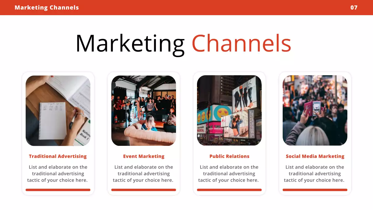 Orange Modern Marketing Plan Guide Presentation