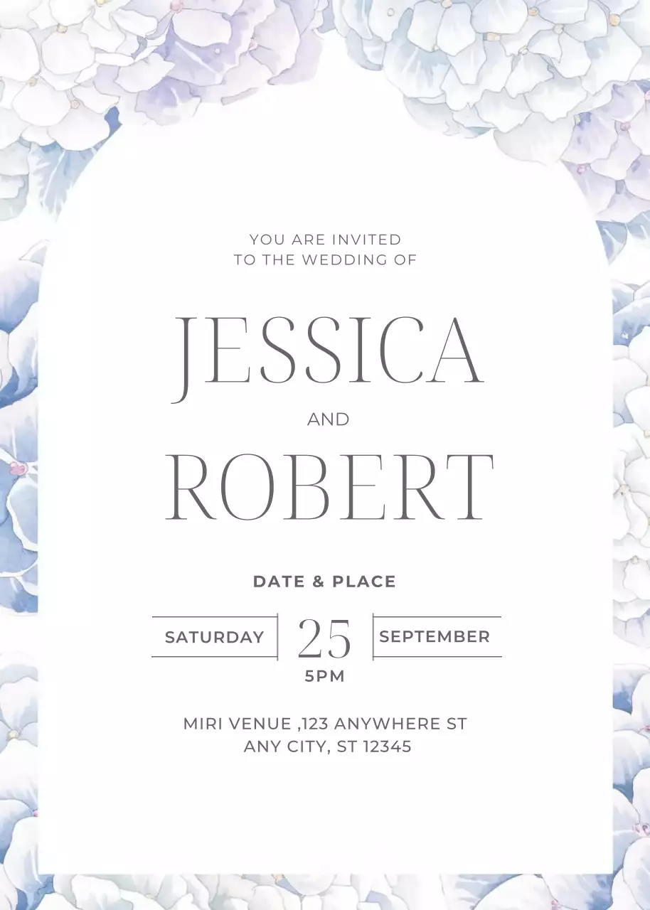 lời mời đám cưới màu trắng thanh lịch