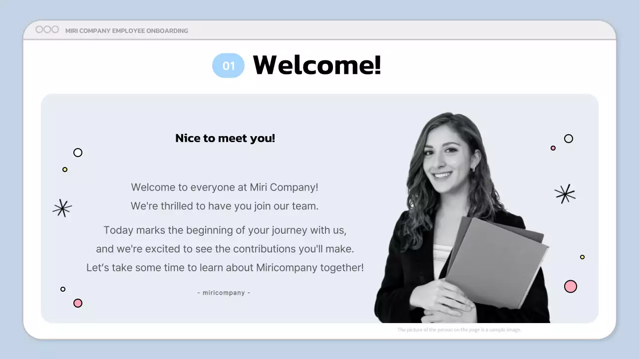 Apresentação do Manual do Funcionário Blue Modern