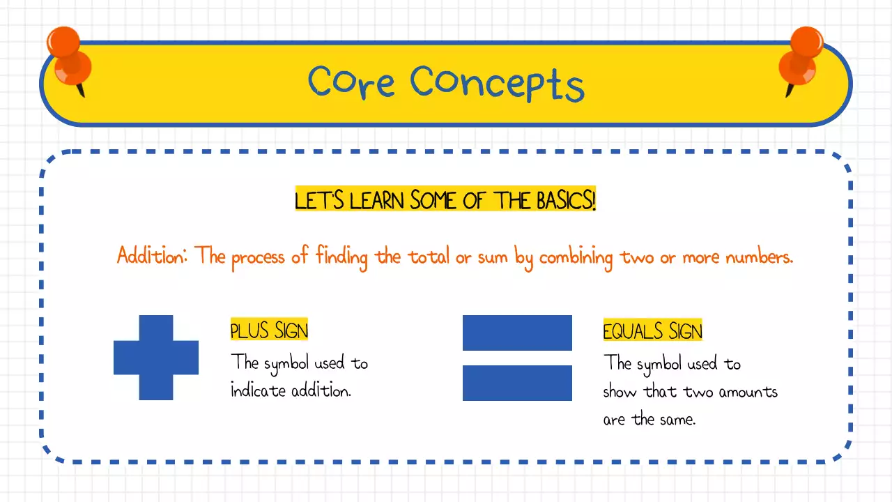 Basic Addition for Mathematics Elementary School