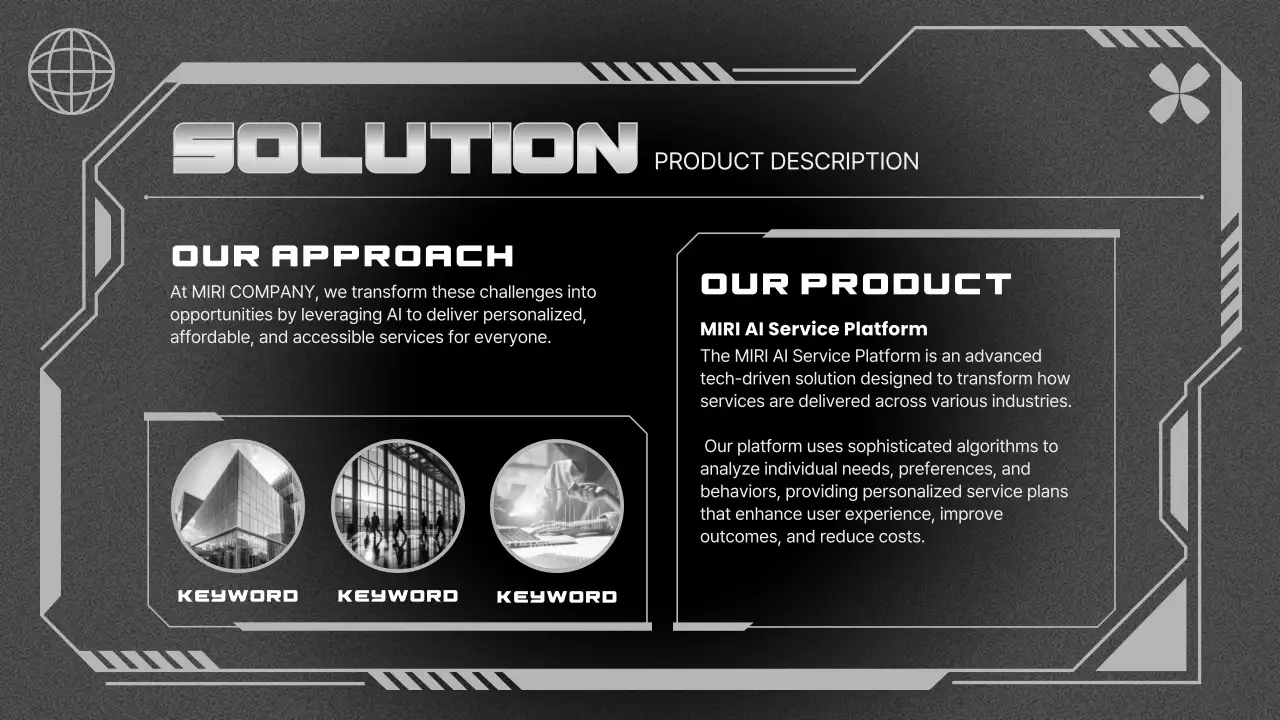 Black Modern Ai Business Pitch Presentation