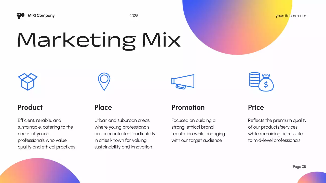 Blue Modern Marketing Plan Presentation