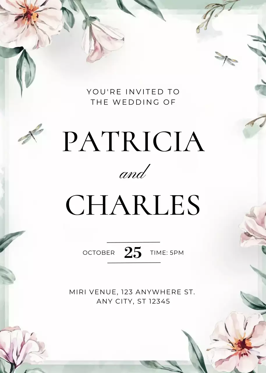 undangan pernikahan elegan berwarna putih