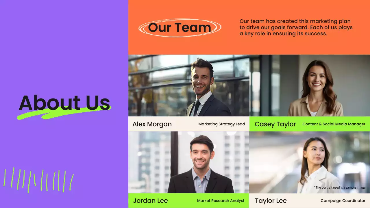 Purple Trendy Marketing Plan Presentation