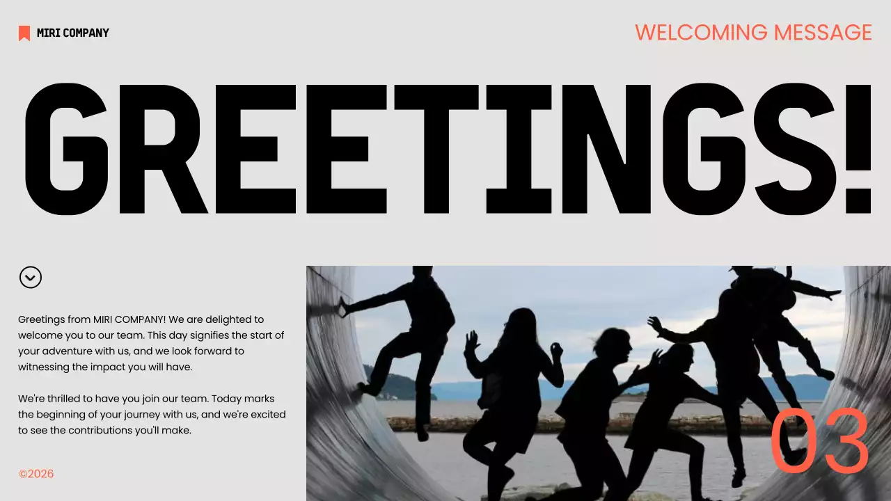 Orange Modern Employee Guide Presentation