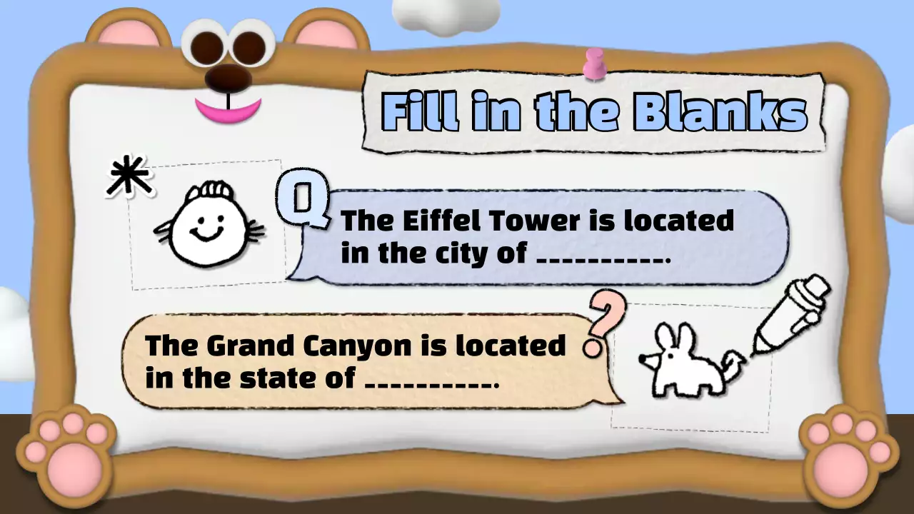 Colorful Playful Quiz Announcement Presentation