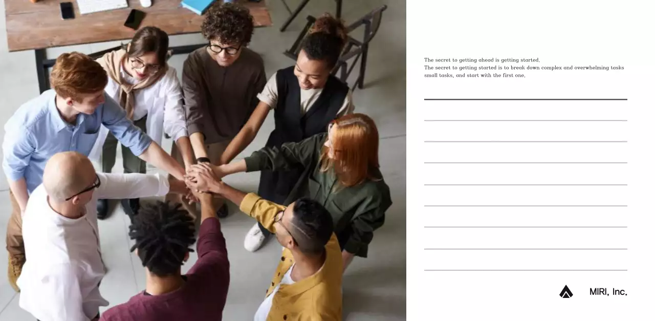 A simple corporate calendar in gray