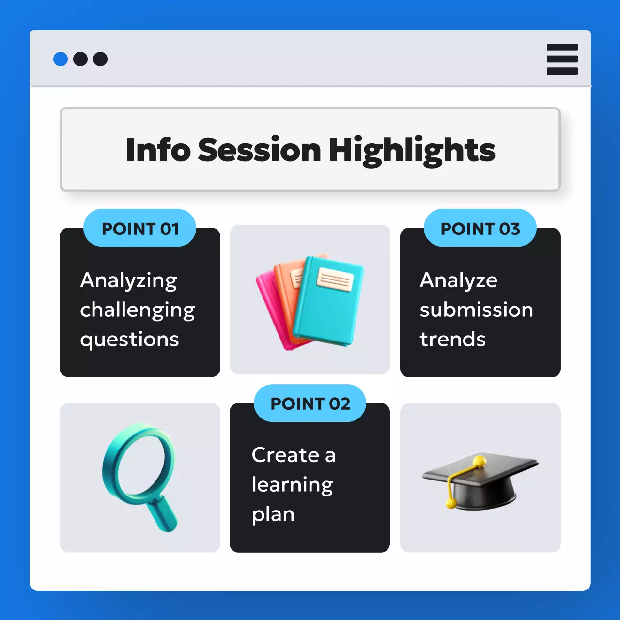 Blue Modern Evaluation Briefing Instagram Carousel