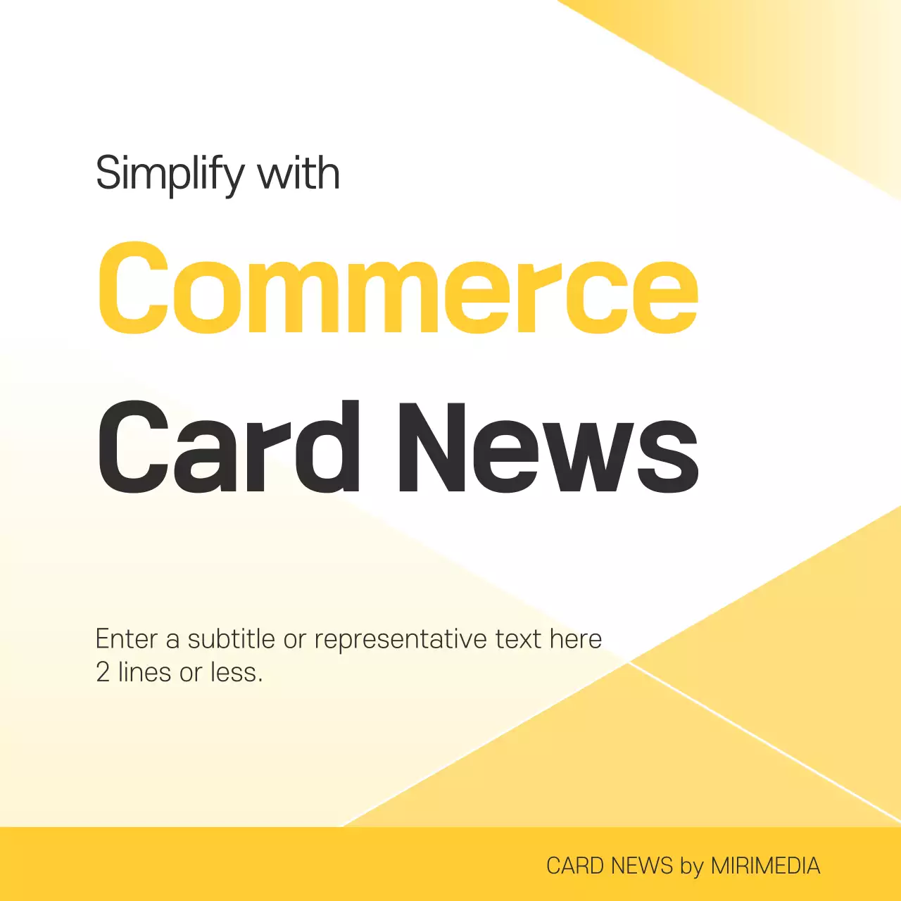 Yellow Modern Commerce News Instagram Carousel