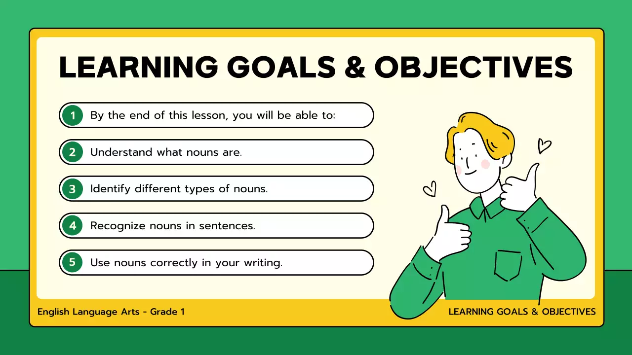 Green Simple Grammar Course Presentation