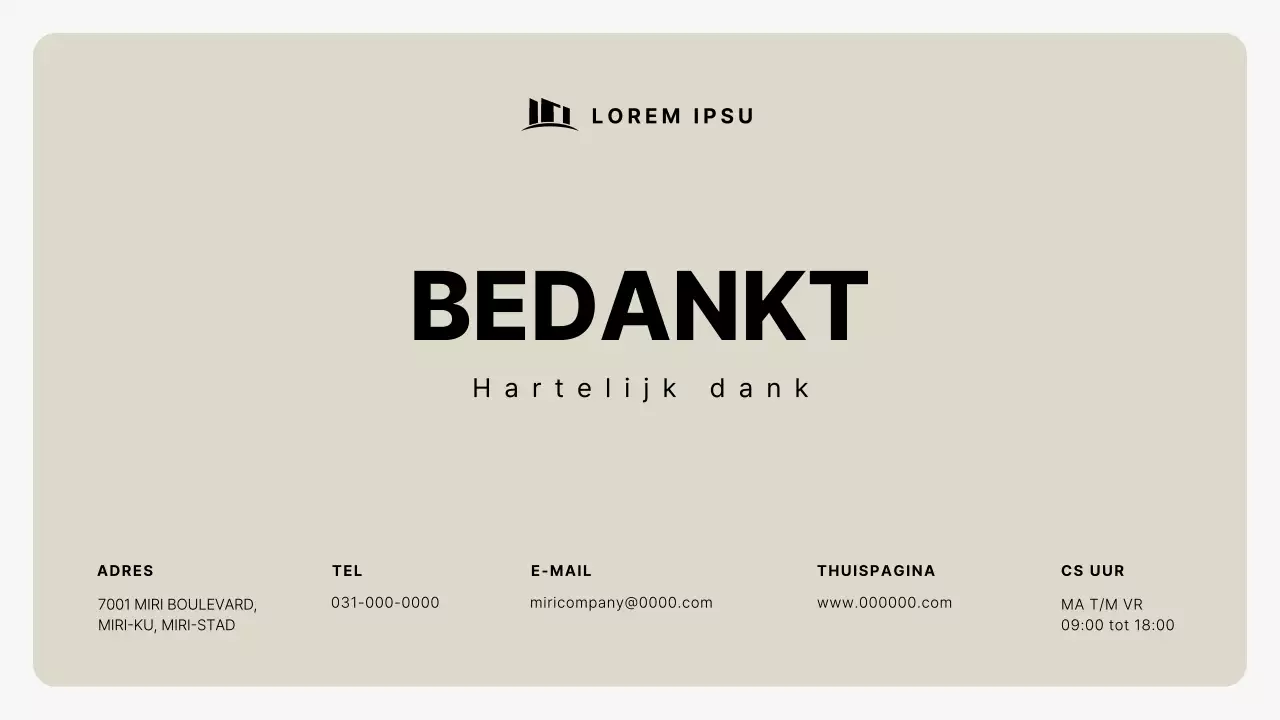 Beige Simple Beschrijving van het bedrijfsprofiel