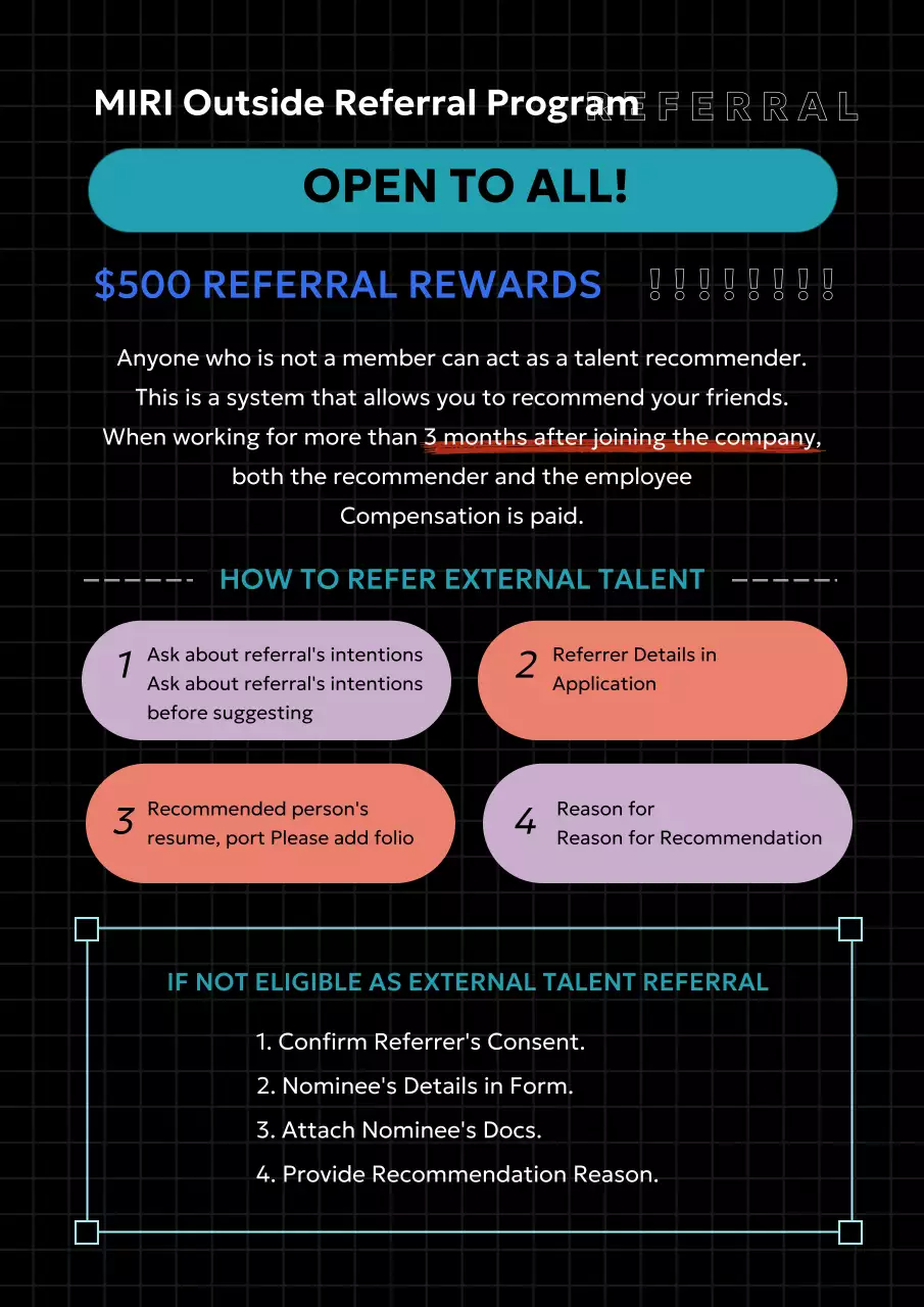 Poster tuyển dụng việc làm hiện đại màu đen