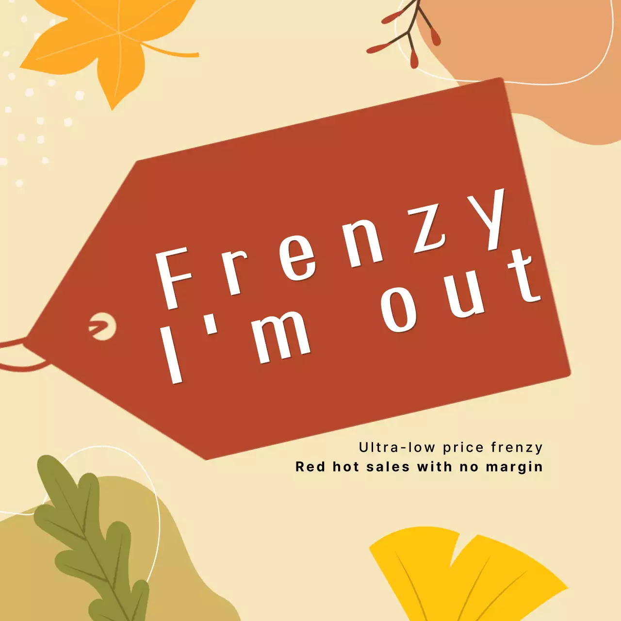 Beige Rustic Autumn Promotion Instagram Carousel