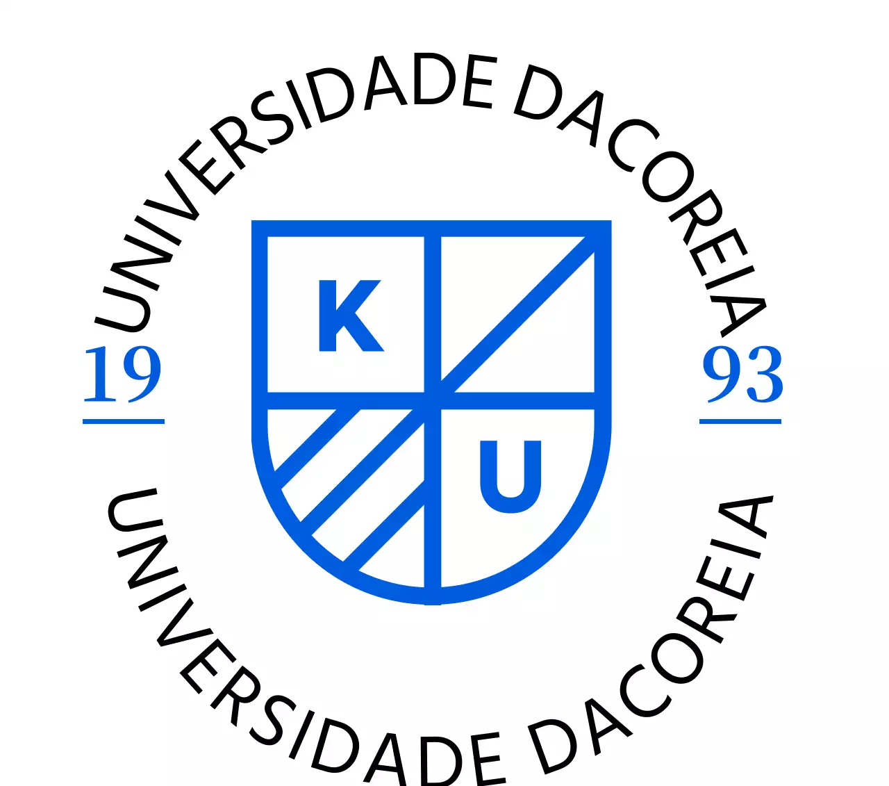Logótipo universitário simples azul