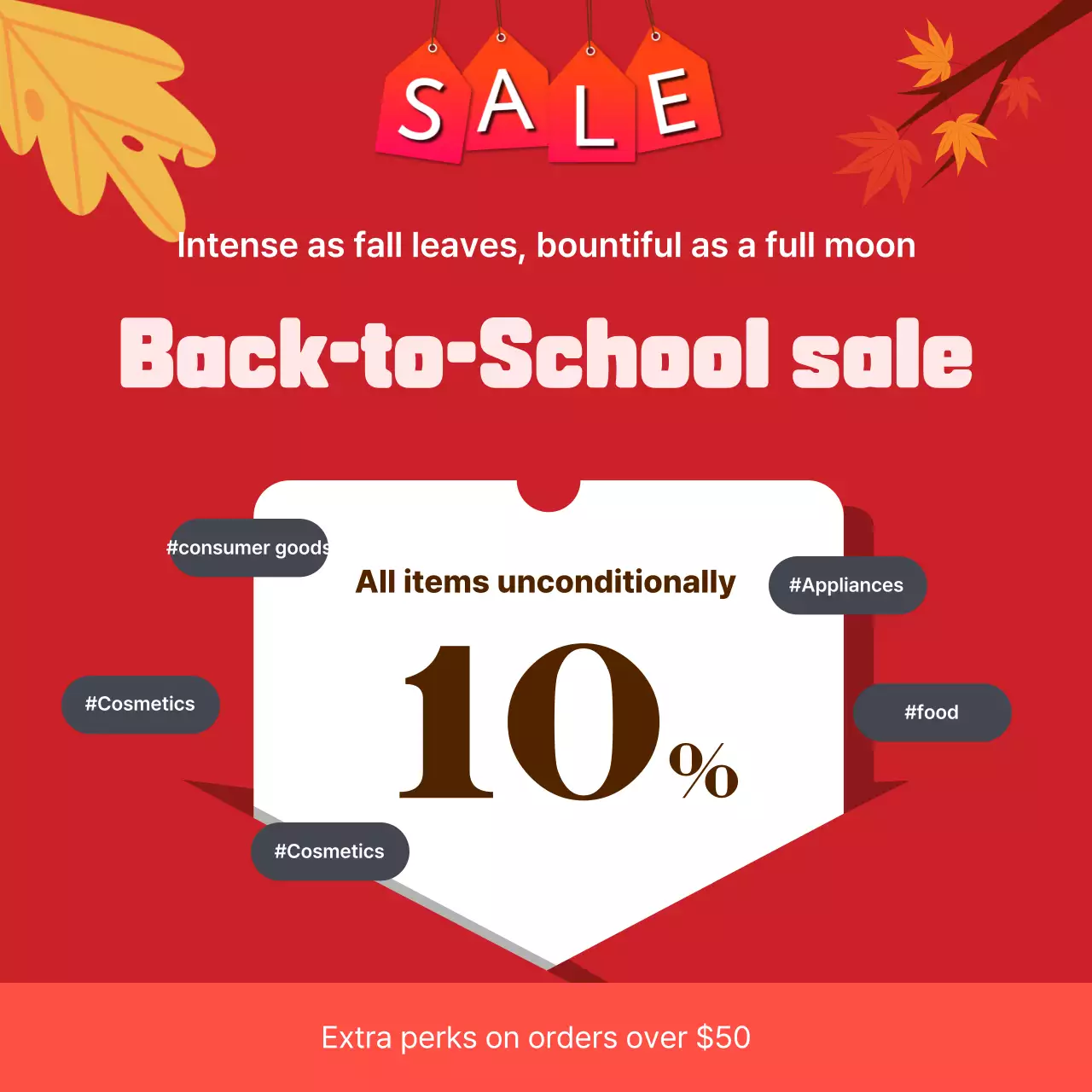 Brown Retro Autumn Promotion Instagram Carousel