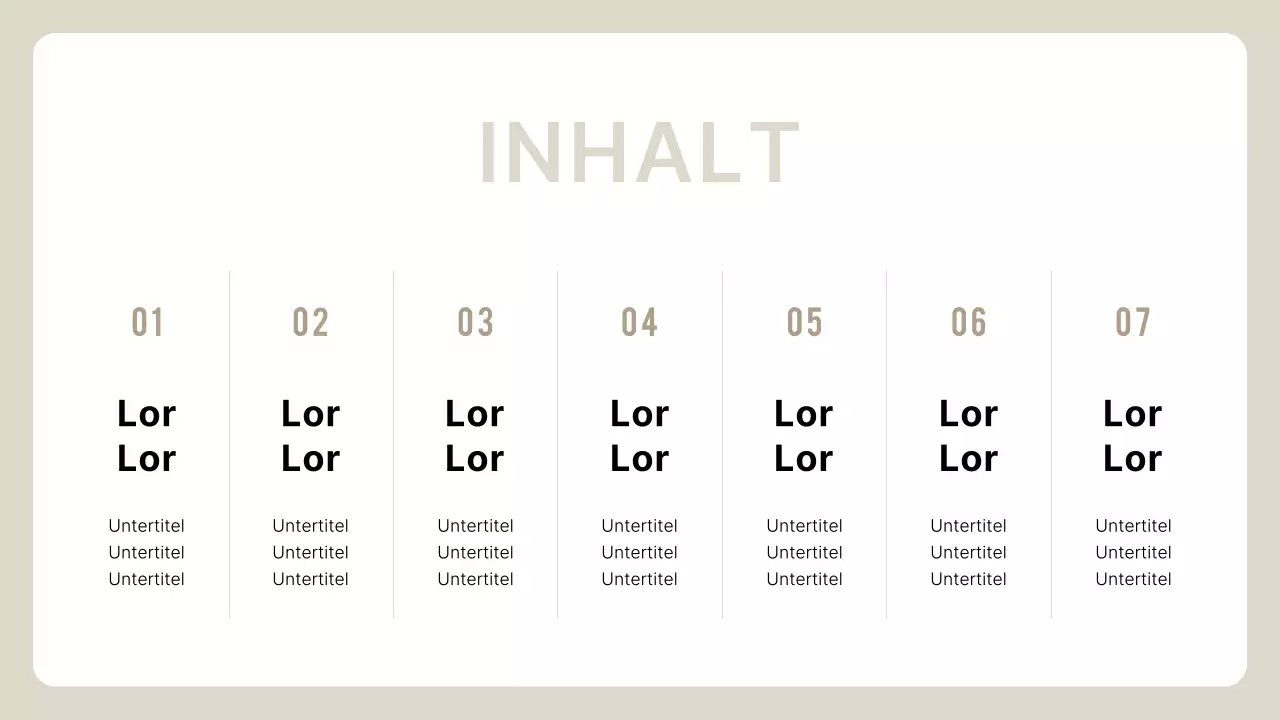 Beige Simple Unternehmensprofil Beschreibung