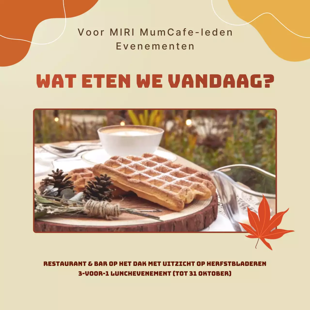 Promoot oranje vintage advertenties