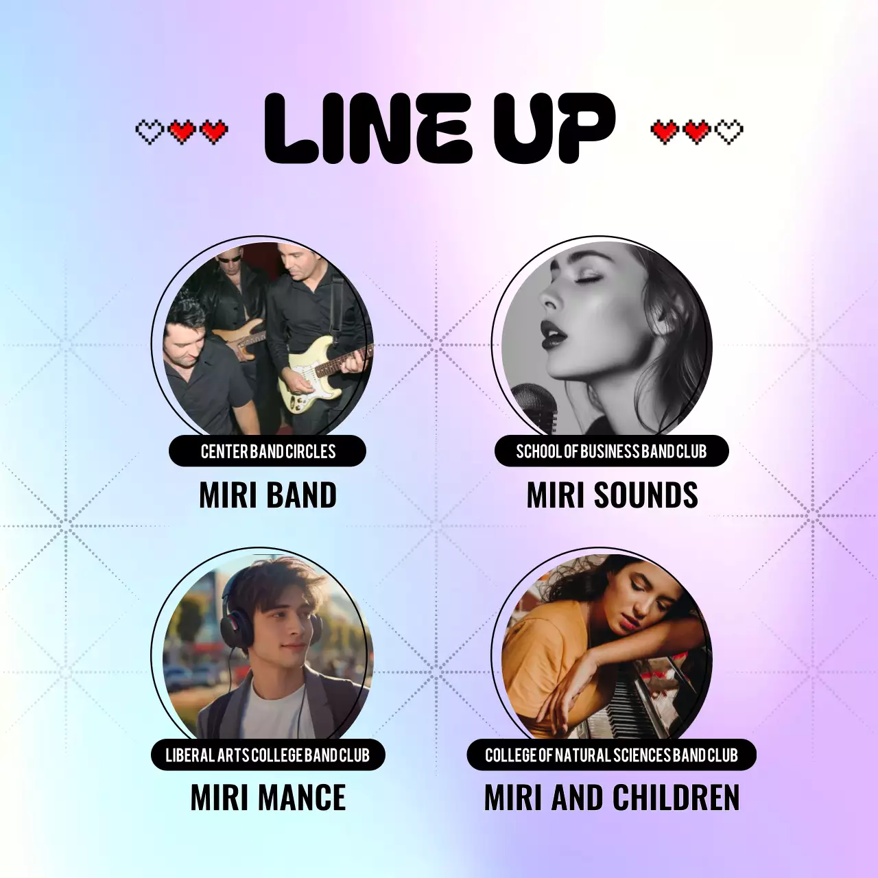 Rainbow Playful Band Event Instagram Carousel