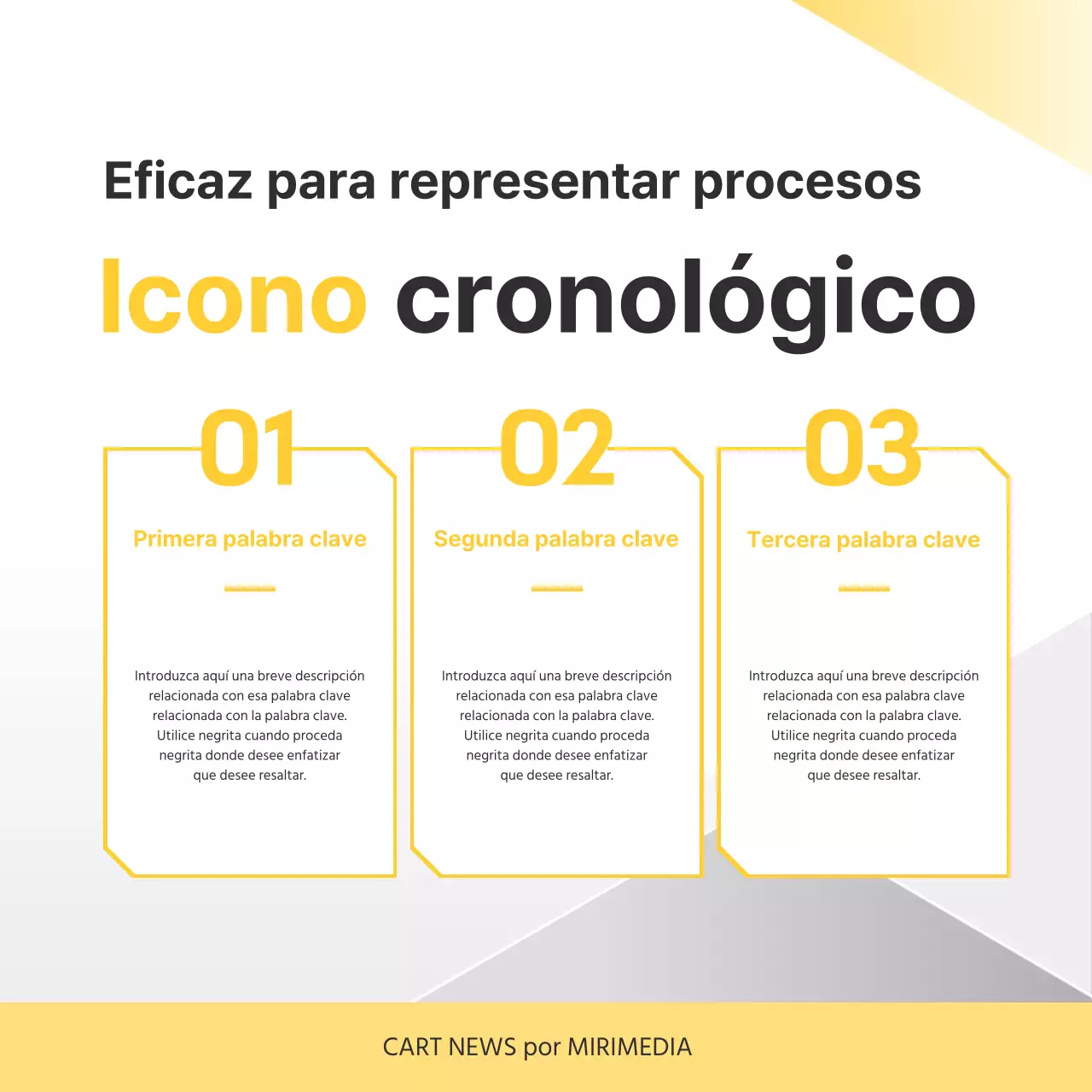Promocione su empresa Yellow Simple