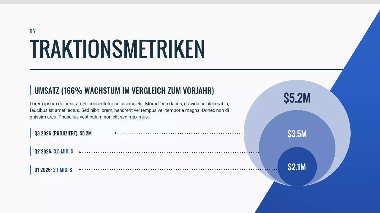 blue modern Pitch Deck Dokument