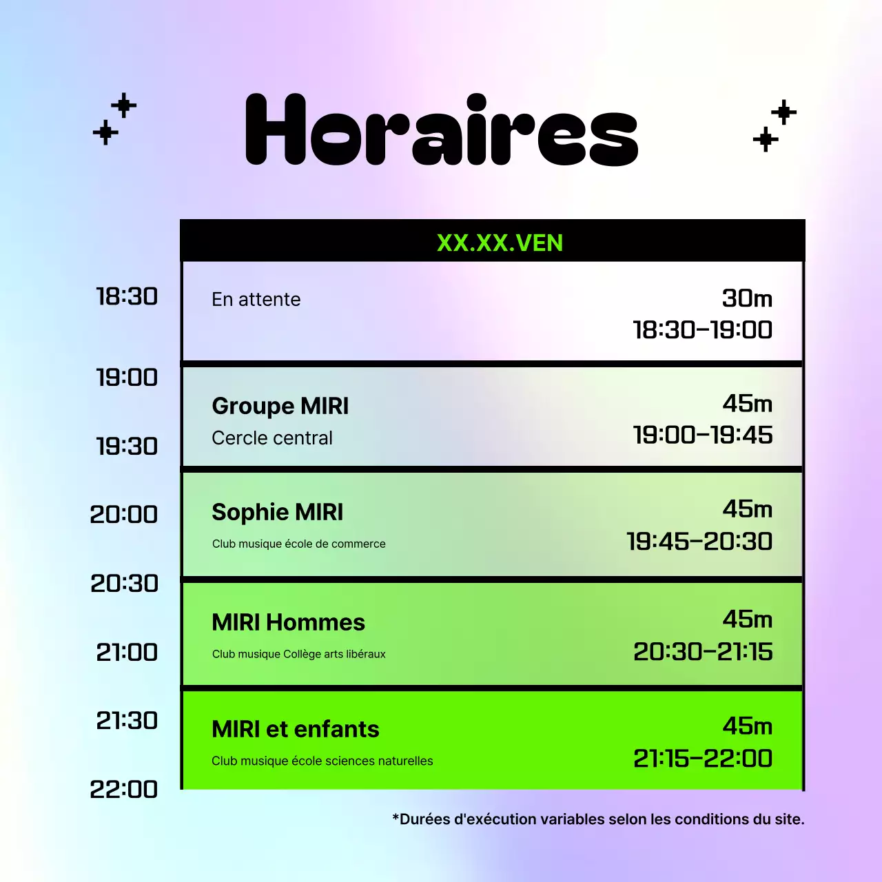 Guide des concerts de Mauve Pop