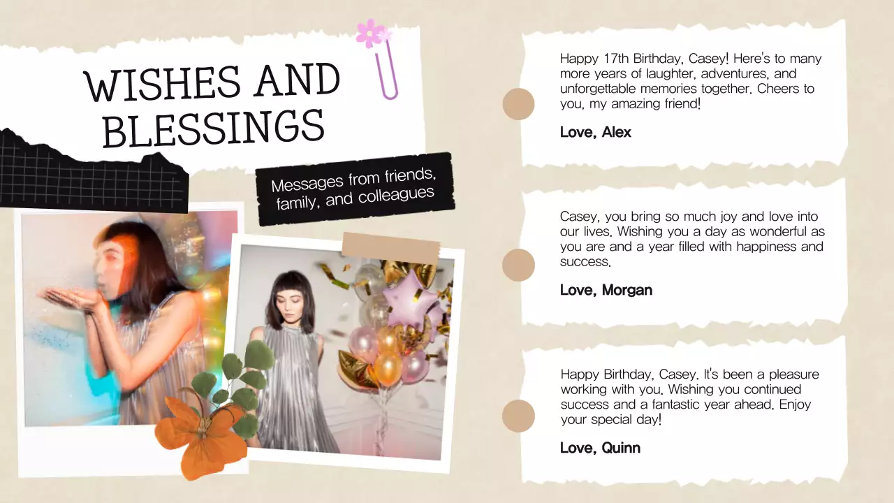 Beige Modern Birthday Invitation Presentation