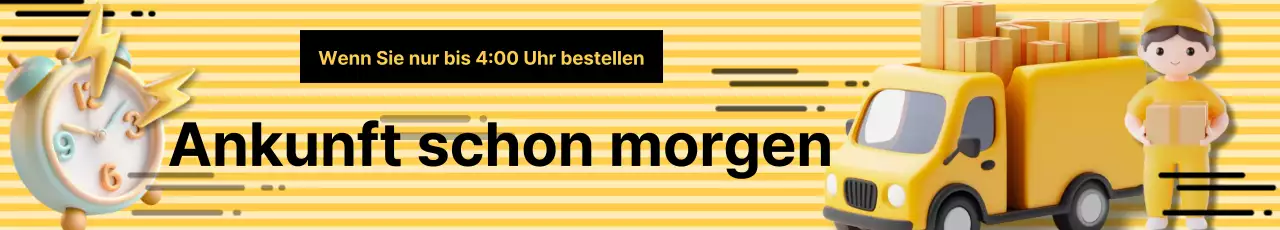 Ein einfacher gelber Lieferschein