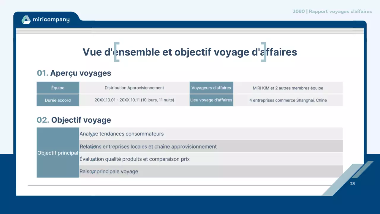 Contrat de rapport de voyage bleu clair et propre