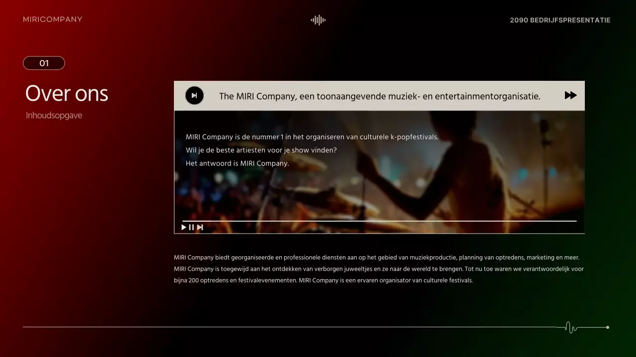 Black Modern Performance Oproep tot solliciteren