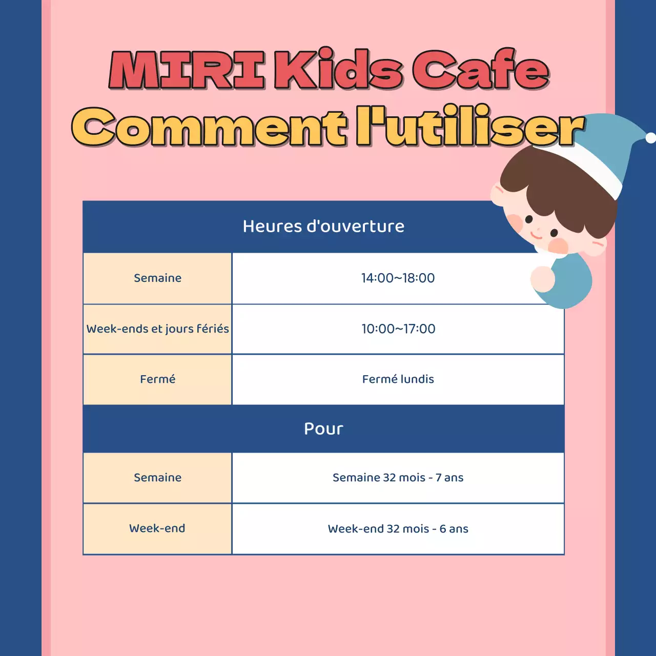 Promouvoir le café pour enfants de Blue's