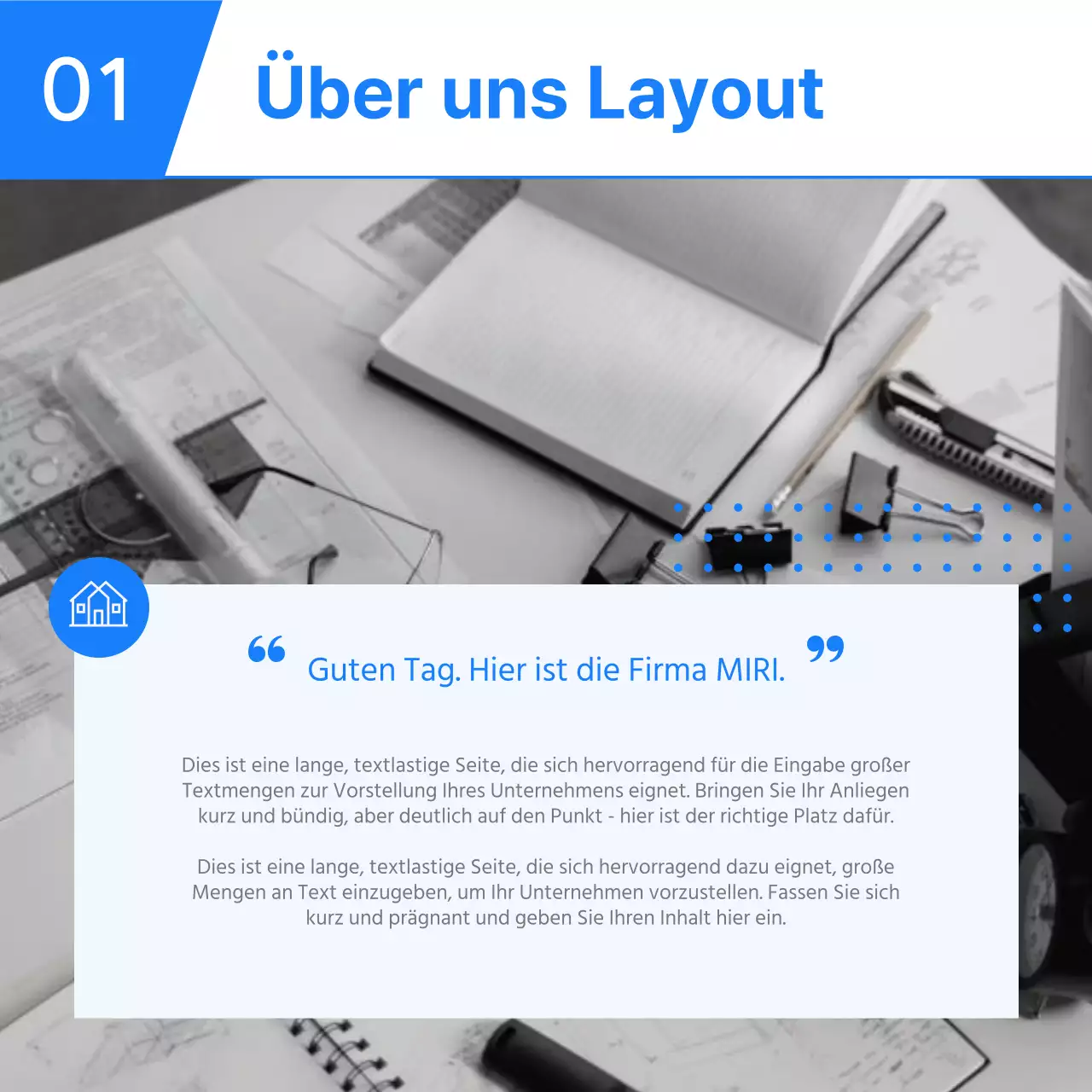 Blue Simple Business Vorlage