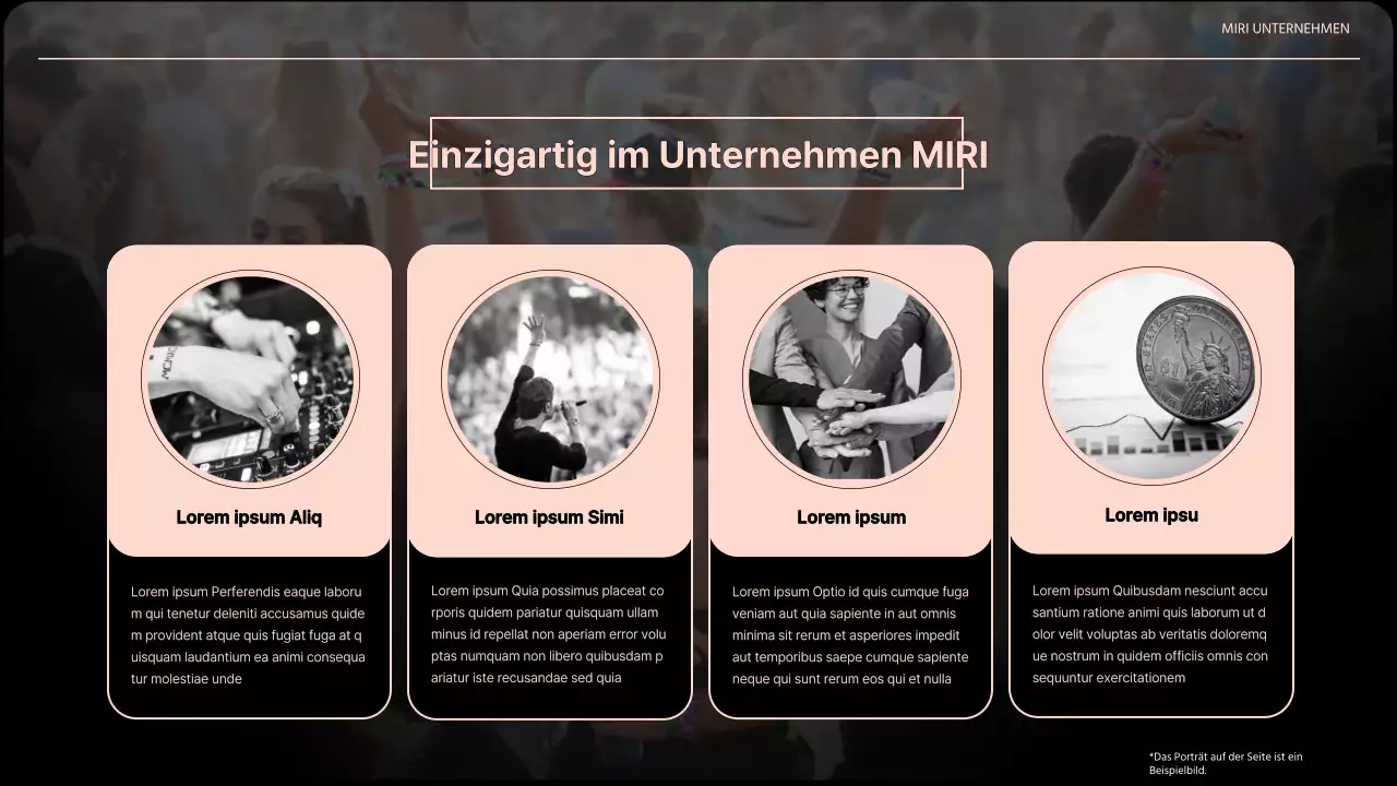 Orangefarbenes und trendiges Event-Pitchdeck für Unternehmen