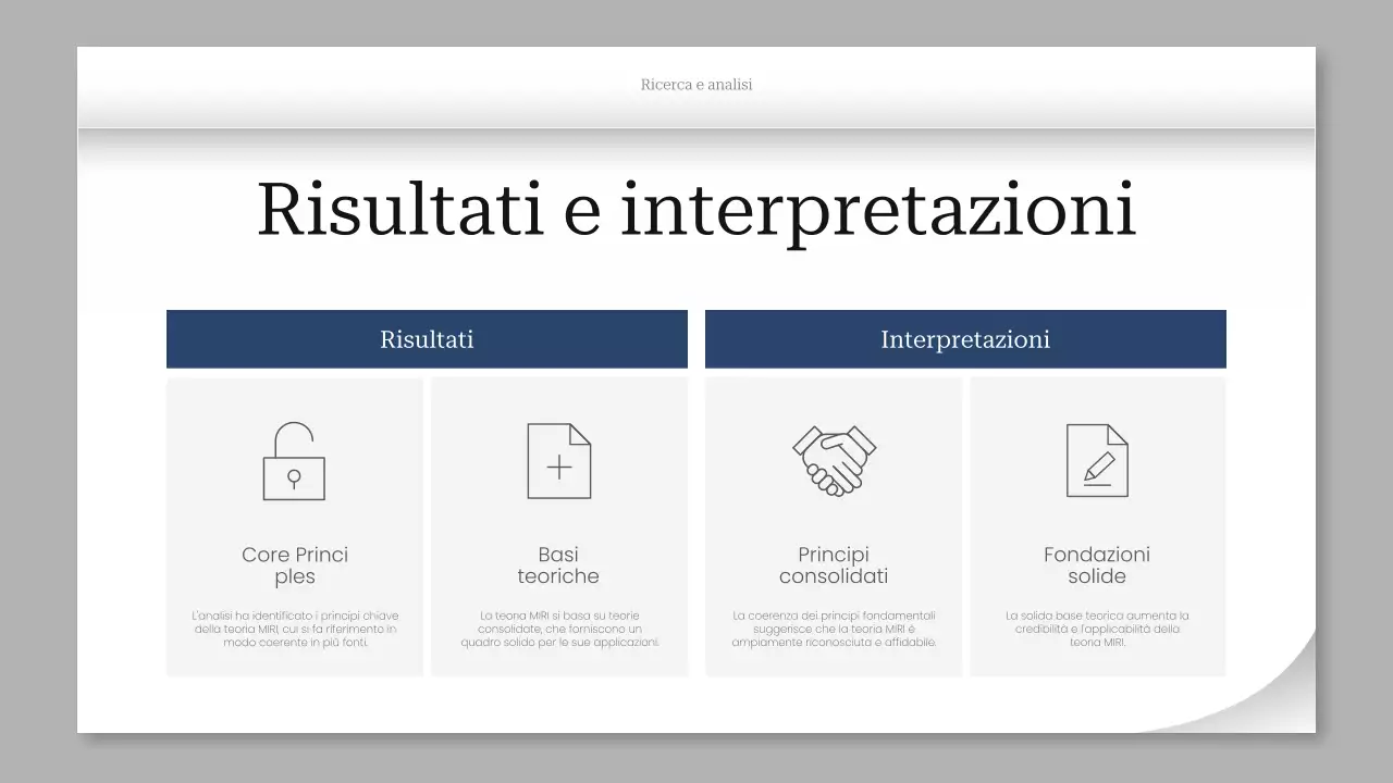 documento di progetto professionale grigio
