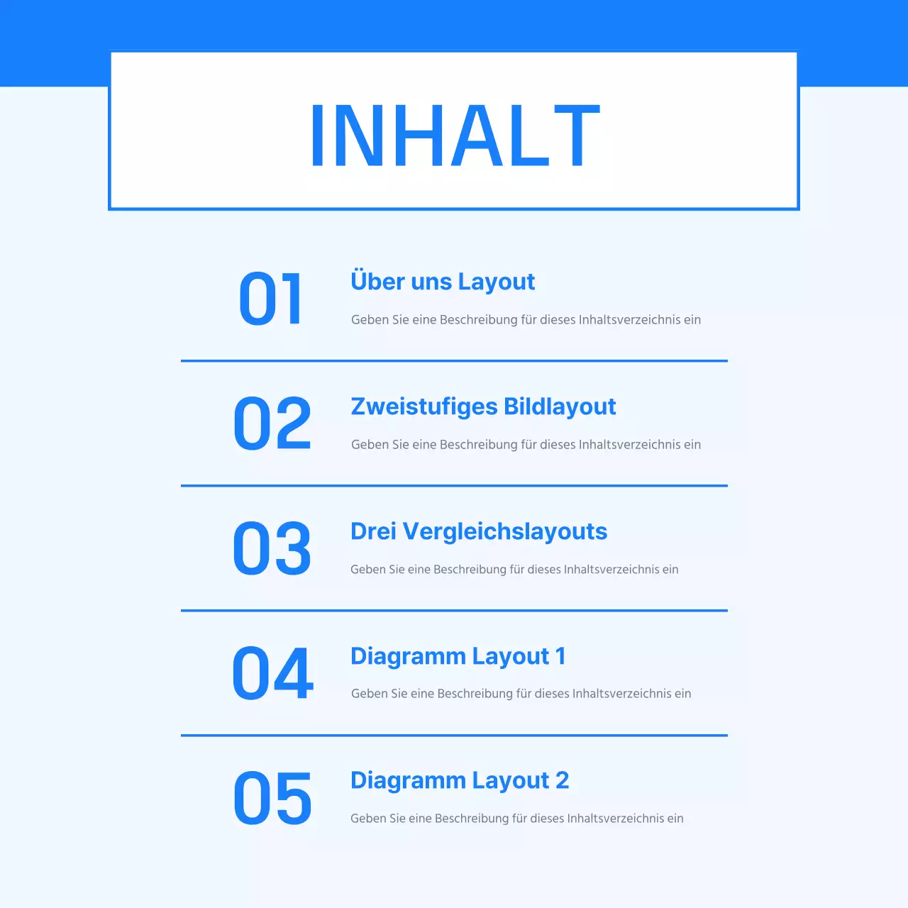 Blue Simple Business Vorlage