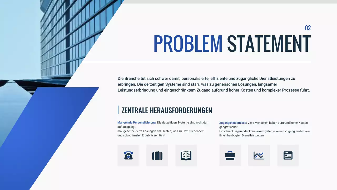 blue modern Pitch Deck Dokument