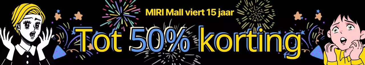 Verkoopaankondiging in een winkelcentrum met een knal zwart