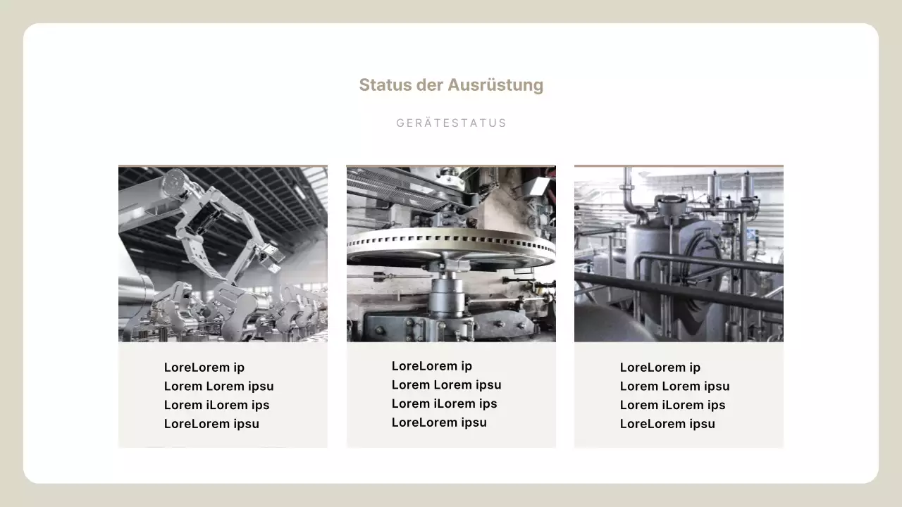 Beige Simple Unternehmensprofil Beschreibung