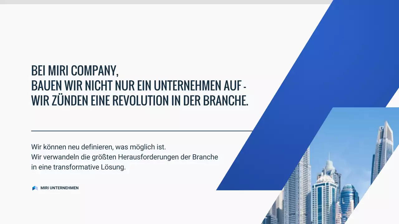 blue modern Pitch Deck Dokument