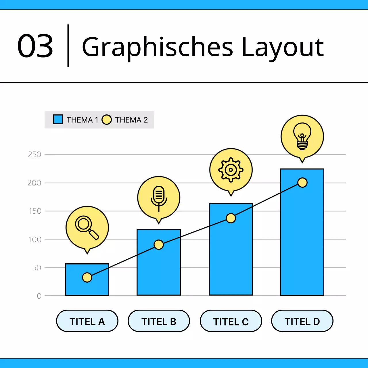 Fördern Sie die hellblaue saubere Vorlage