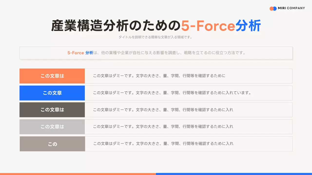オレンジ モダン 営業 計画書 プレゼンテーション