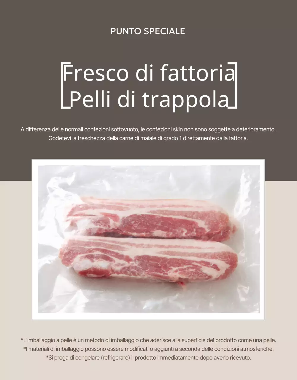 Beige e semplice per promuovere i prodotti zootecnici