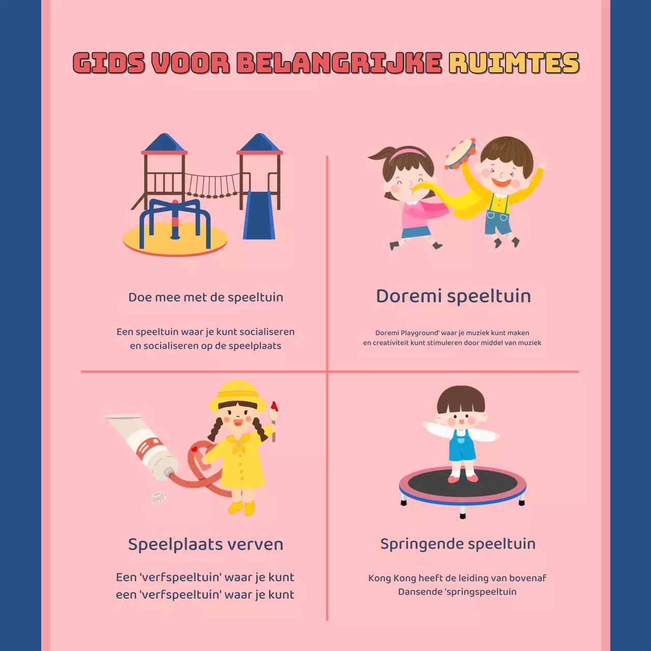 Blue's gezellige kindercafé promoten