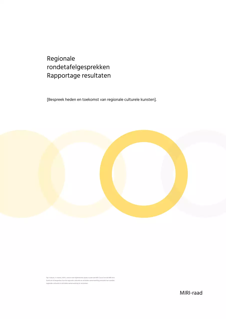 Gele eenvoudige rapportinformatie leveren