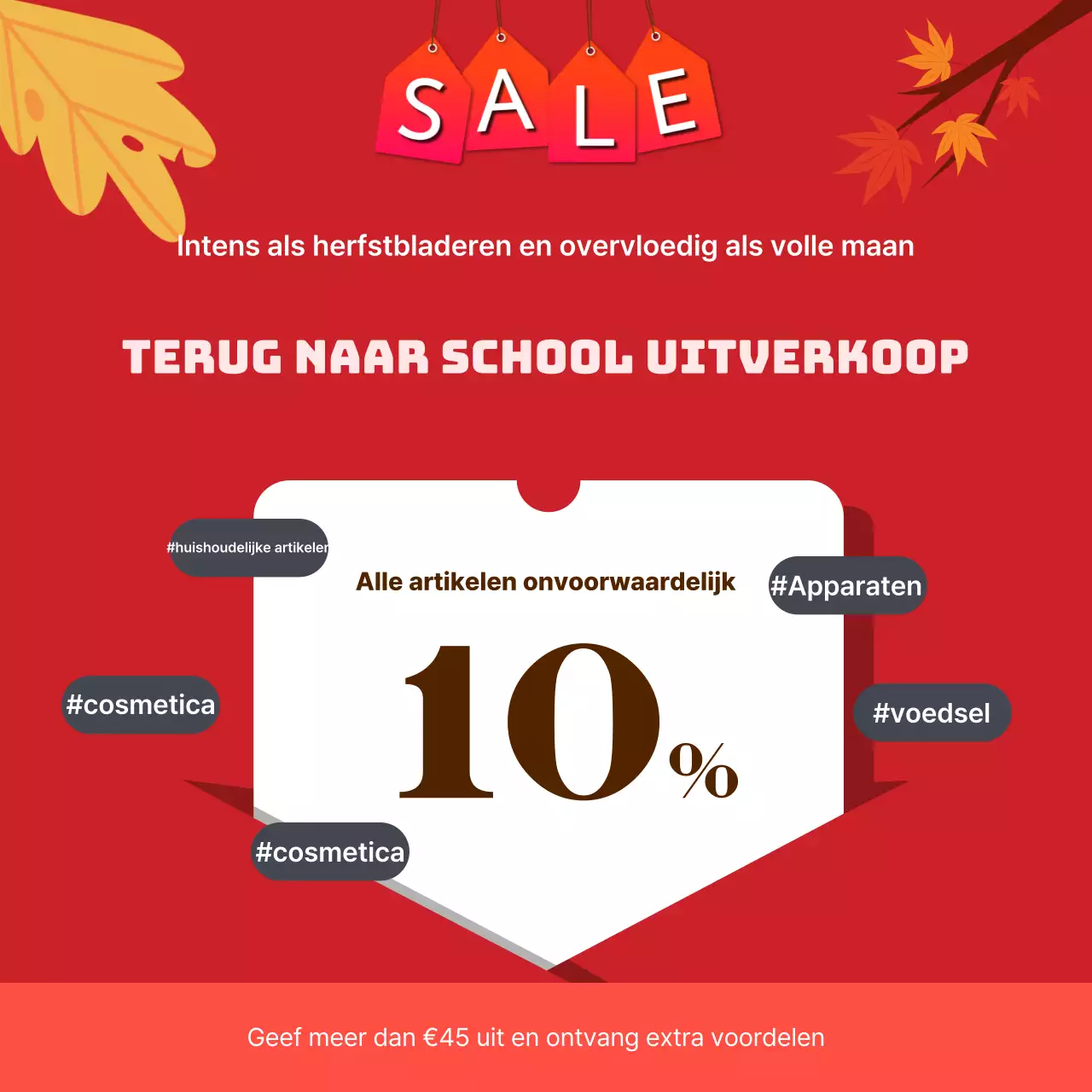 Beige Vintage Reclamegids