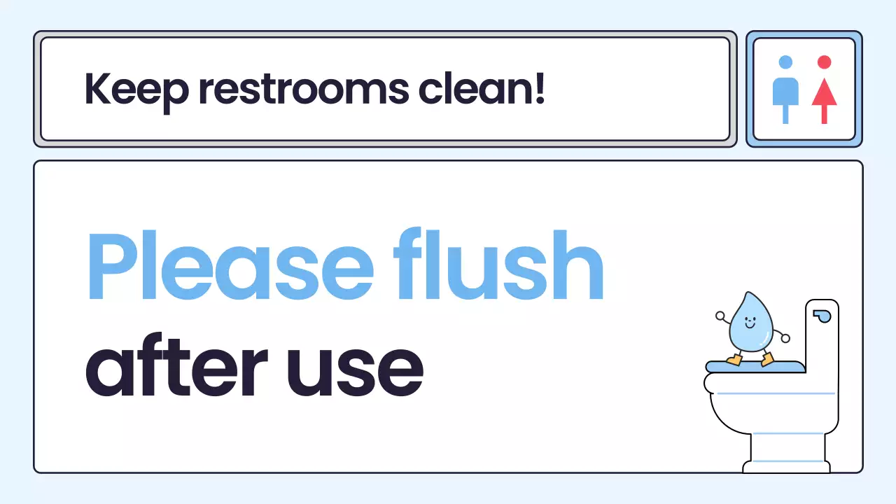 Blue Simple Office Notice Announcement Presentation