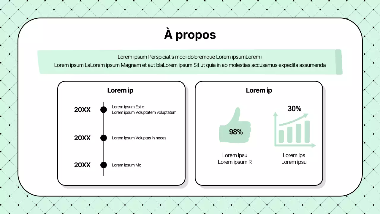 Proposition de société de production vidéo simple et de couleur menthe
