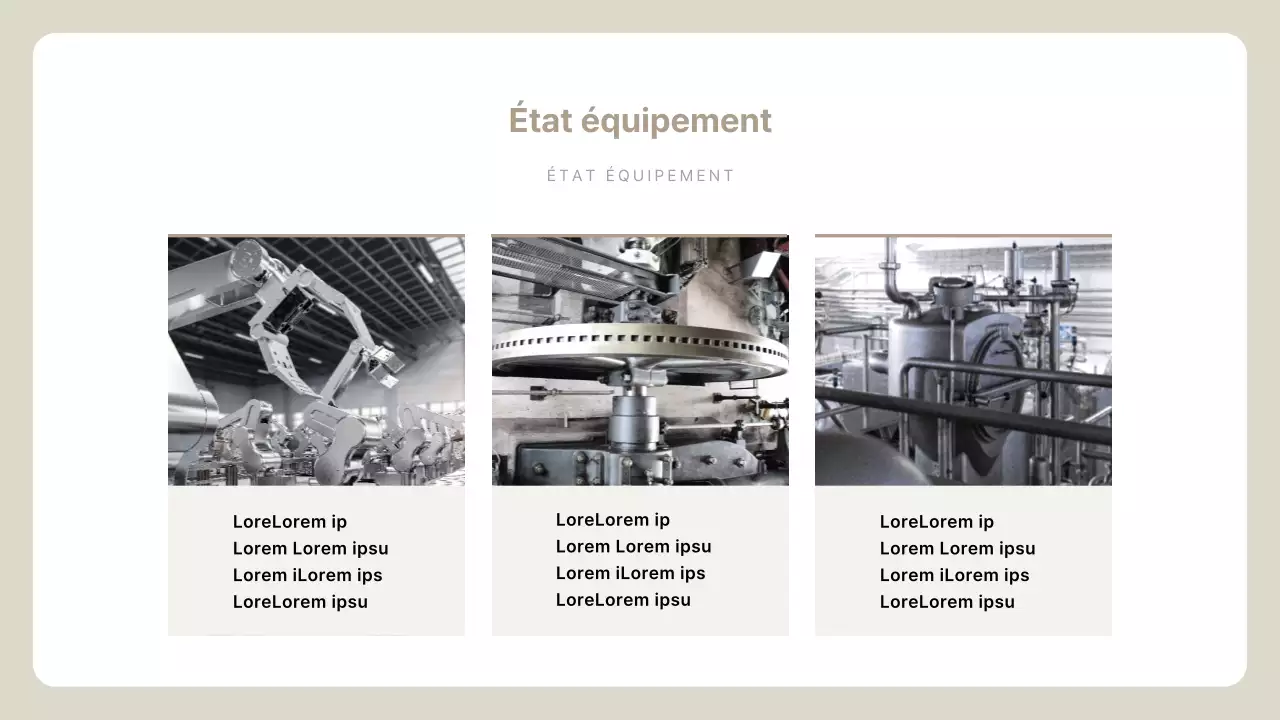 Beige Simple Description du profil de l'entreprise