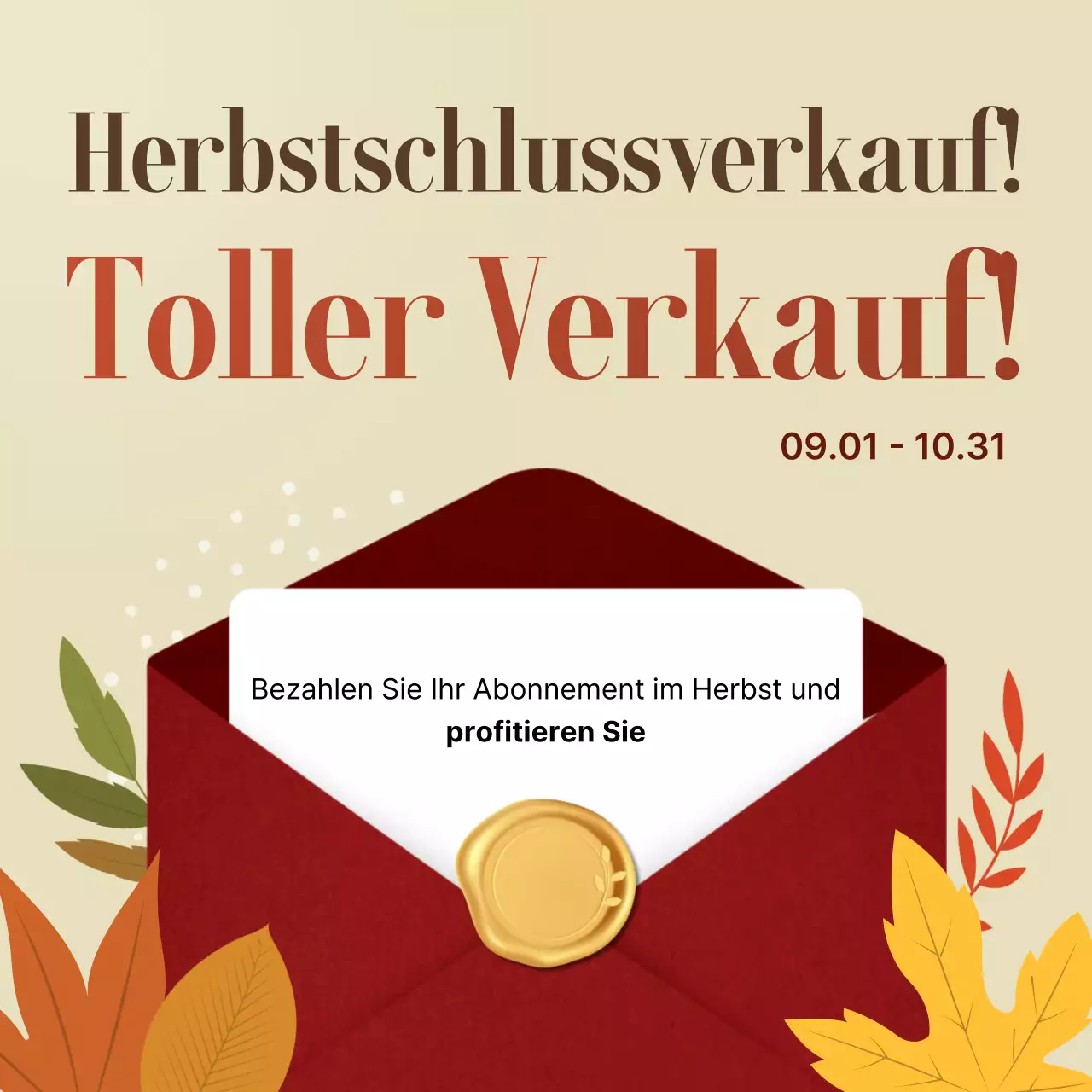 Werbung für orangefarbene Oldtimer-Werbung