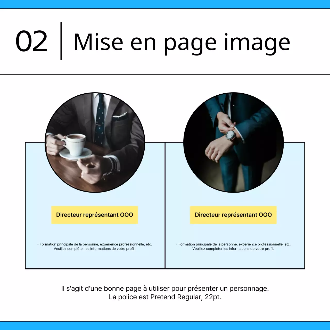 Promouvoir le modèle bleu clair et épuré